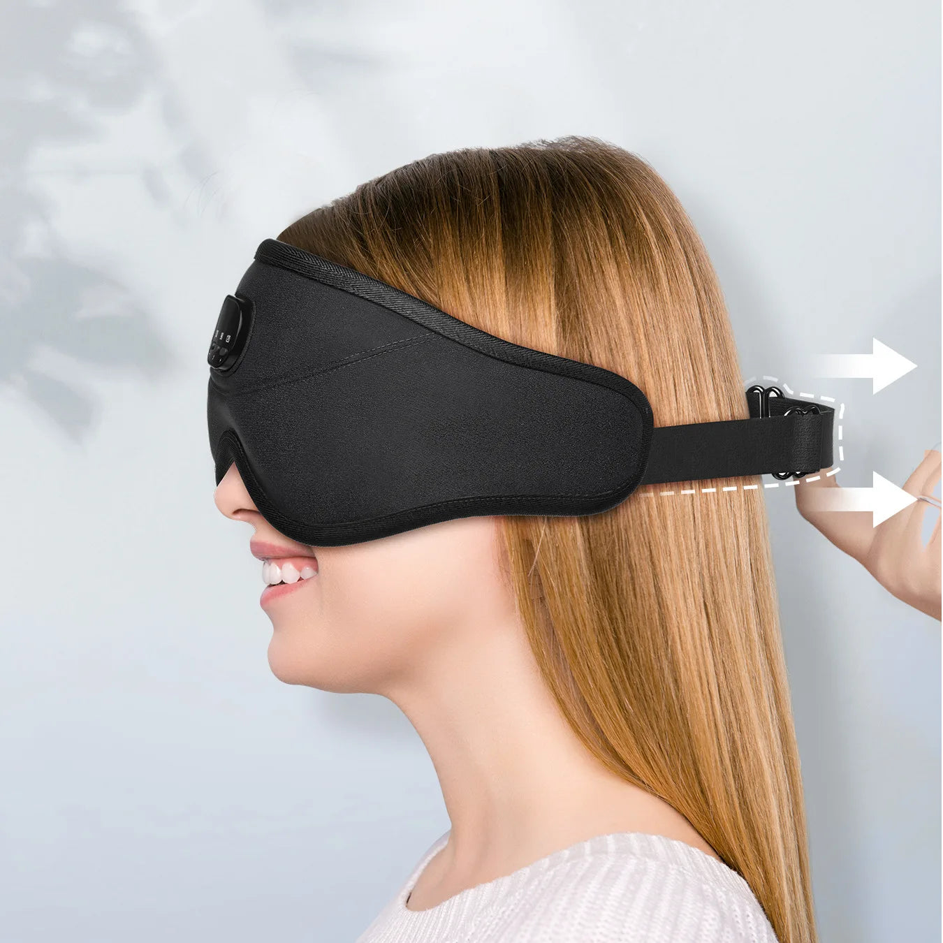 3D Bluetooth Sleeping Mask Headphones Eye Mask Comfortable Wireless Music Sleep Mask Noise Reduction Blackout Sleeping Mask